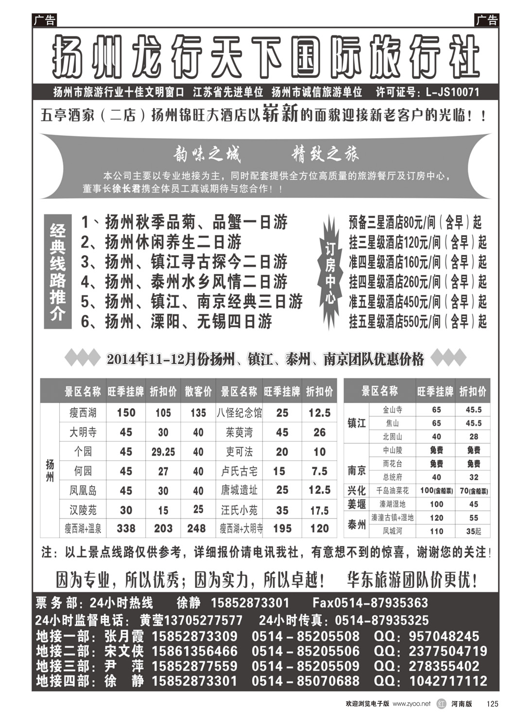 r125 扬州锦旺大酒店