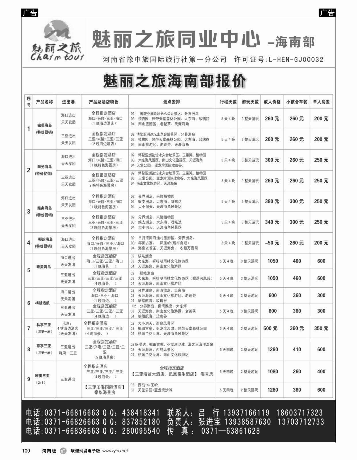 r100 魅丽之旅-海南