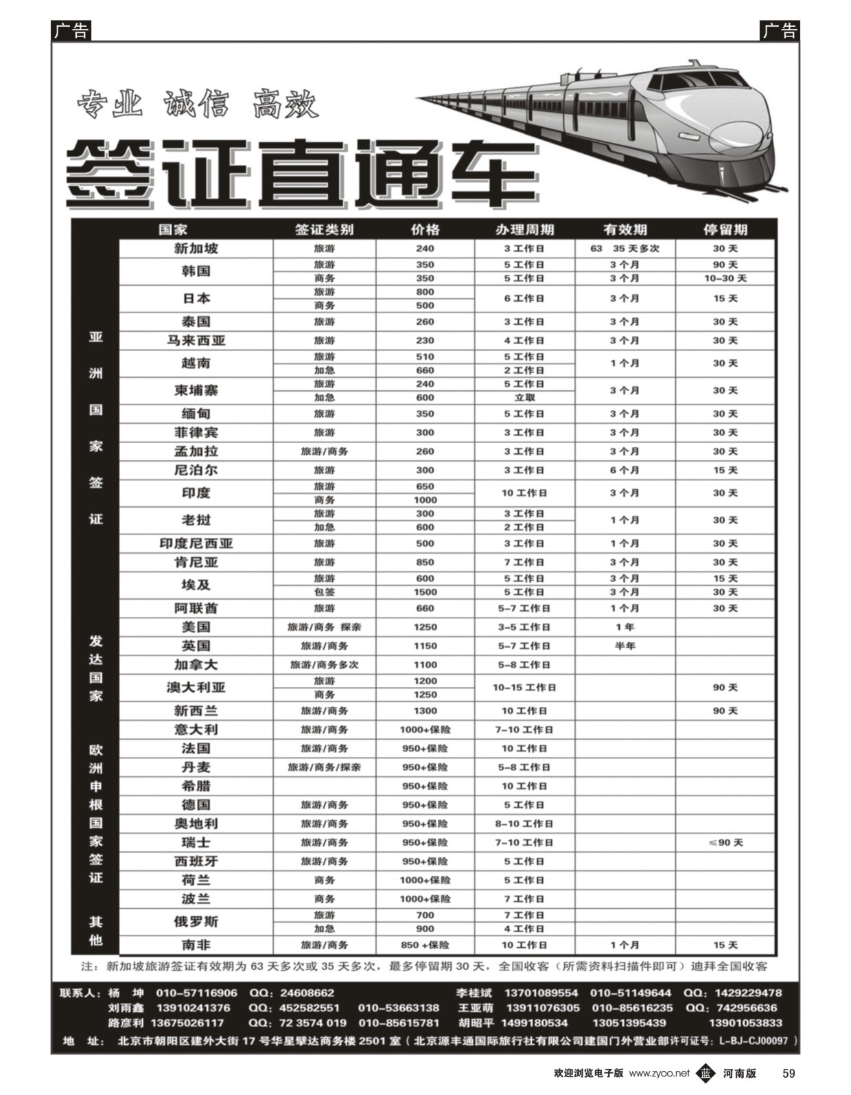 b黑059  北京源丰通国际旅行社建国门外营业部