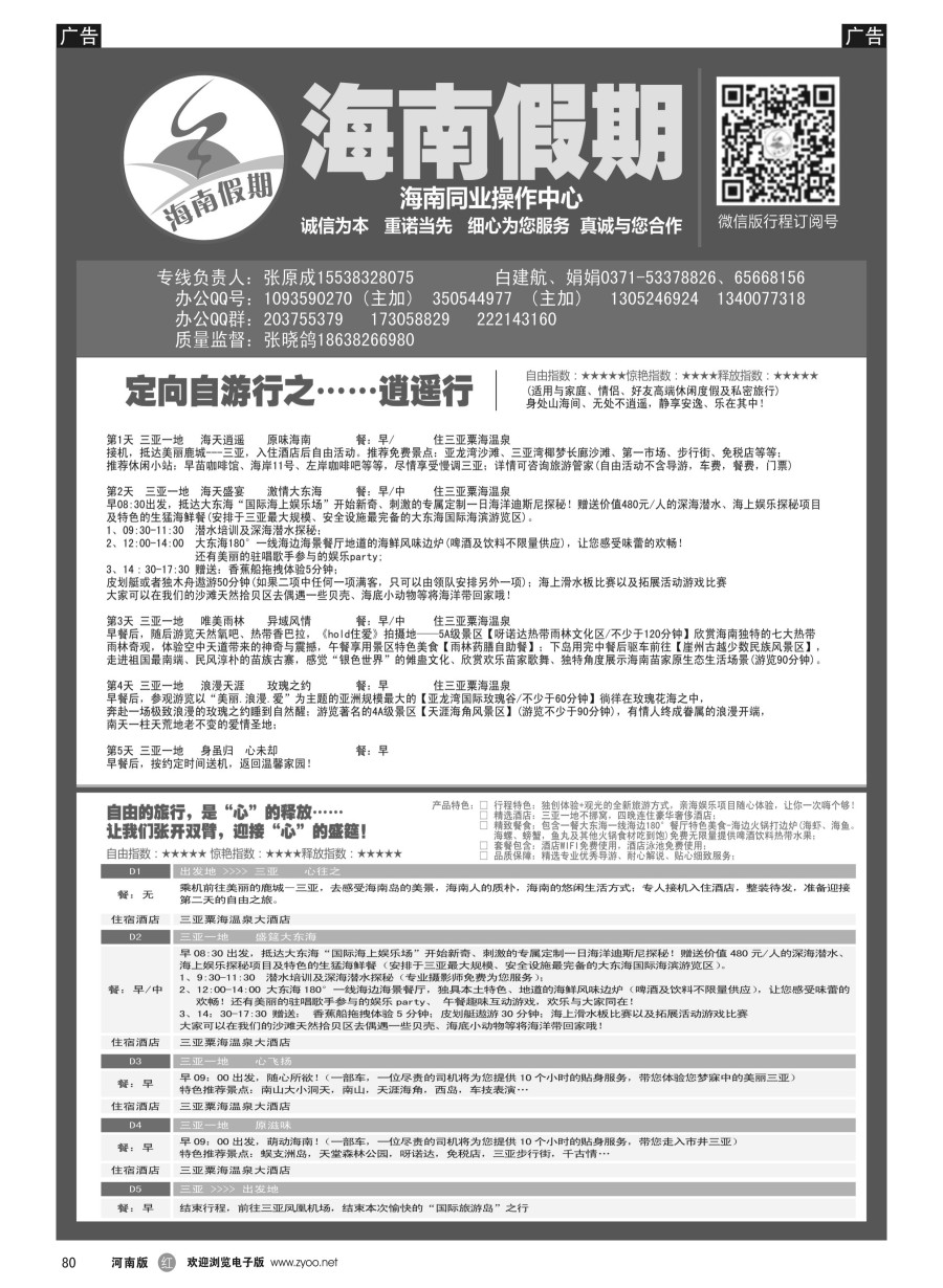 r080  海南假期----逍遥行---心盛筵-----张晓鸽  