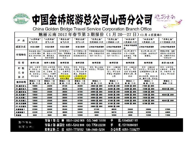 中国金桥旅游总公司山西分公司_p1
