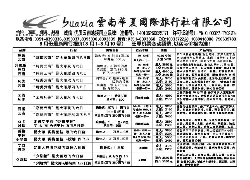云南华夏国际有限公司山西分公司_p1