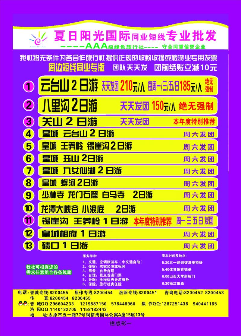 夏日阳光周边短线同业  橙版彩一