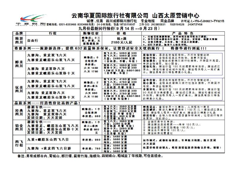108 华夏假期—成都专线_p1