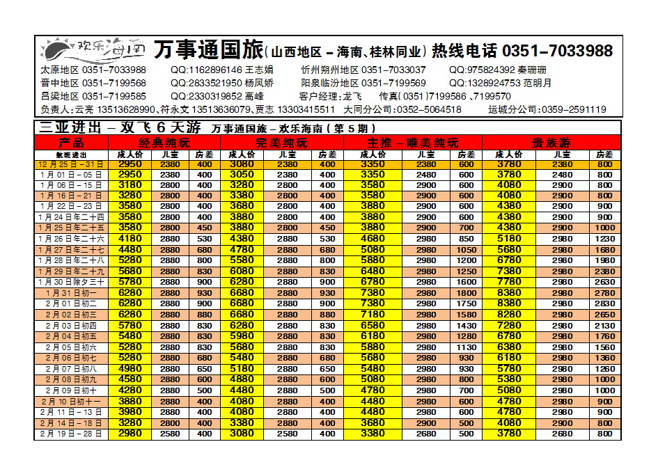 23  万事通国旅——欢乐海南——海南专线_p1