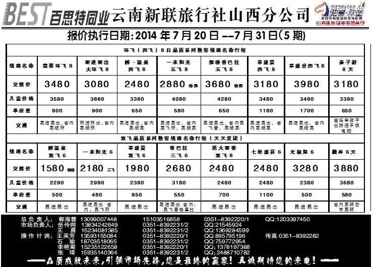 165 云南新联旅行社山西分公司——云南专线_p1