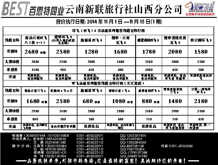 33 云南新联旅行社山西分公司——云南专线_p1