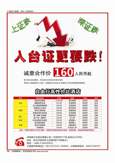 68 台湾一手自由行入台证件