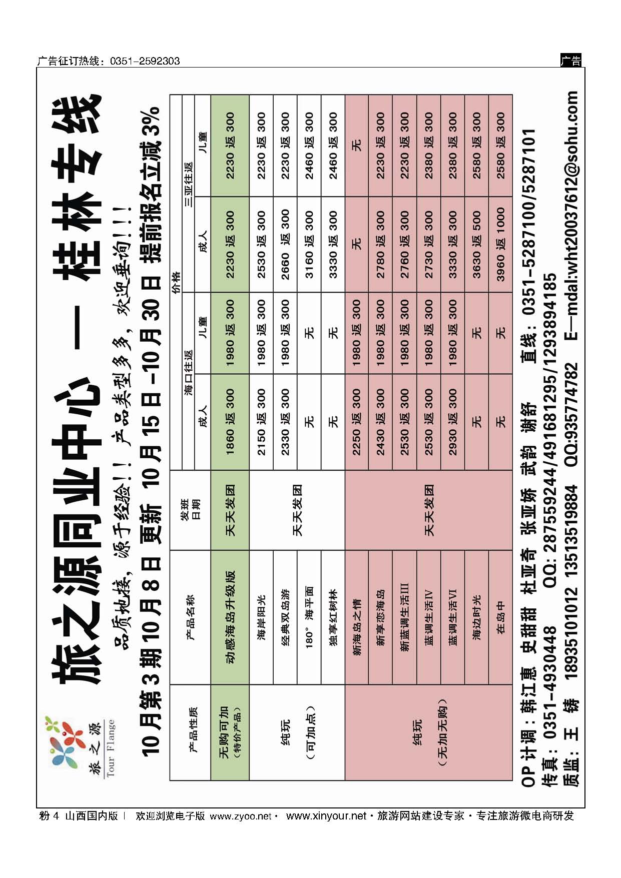 粉4 旅之源同业中心（友谊国旅)-贵州  海南  桂林  广州  
