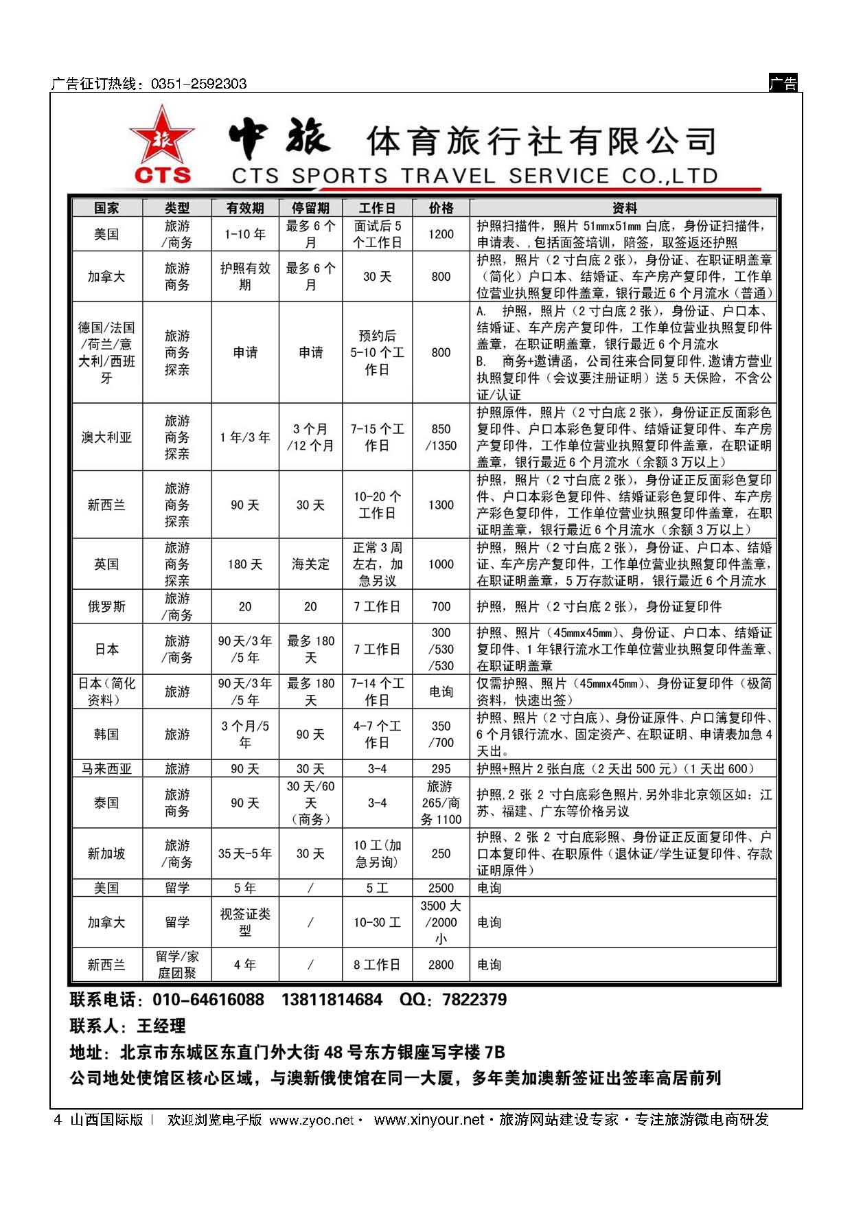 4 中旅签证 