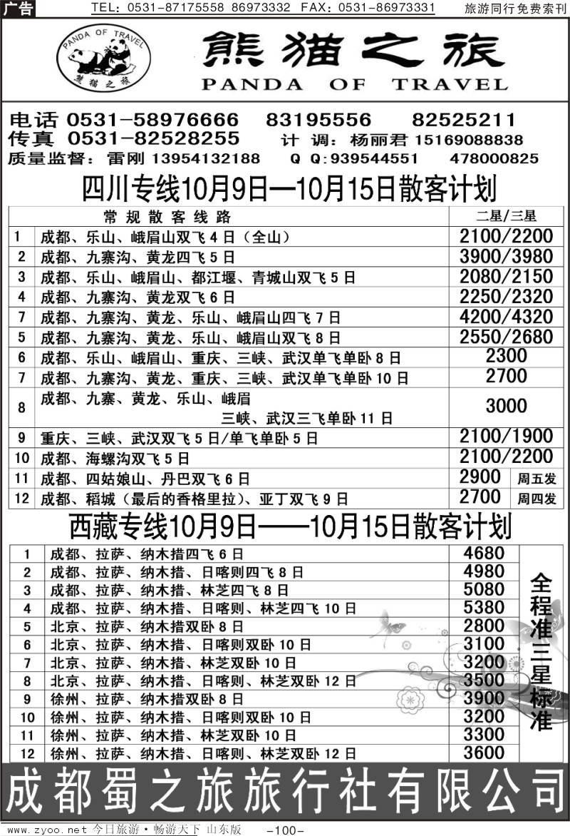100p熊猫之旅—川藏专线