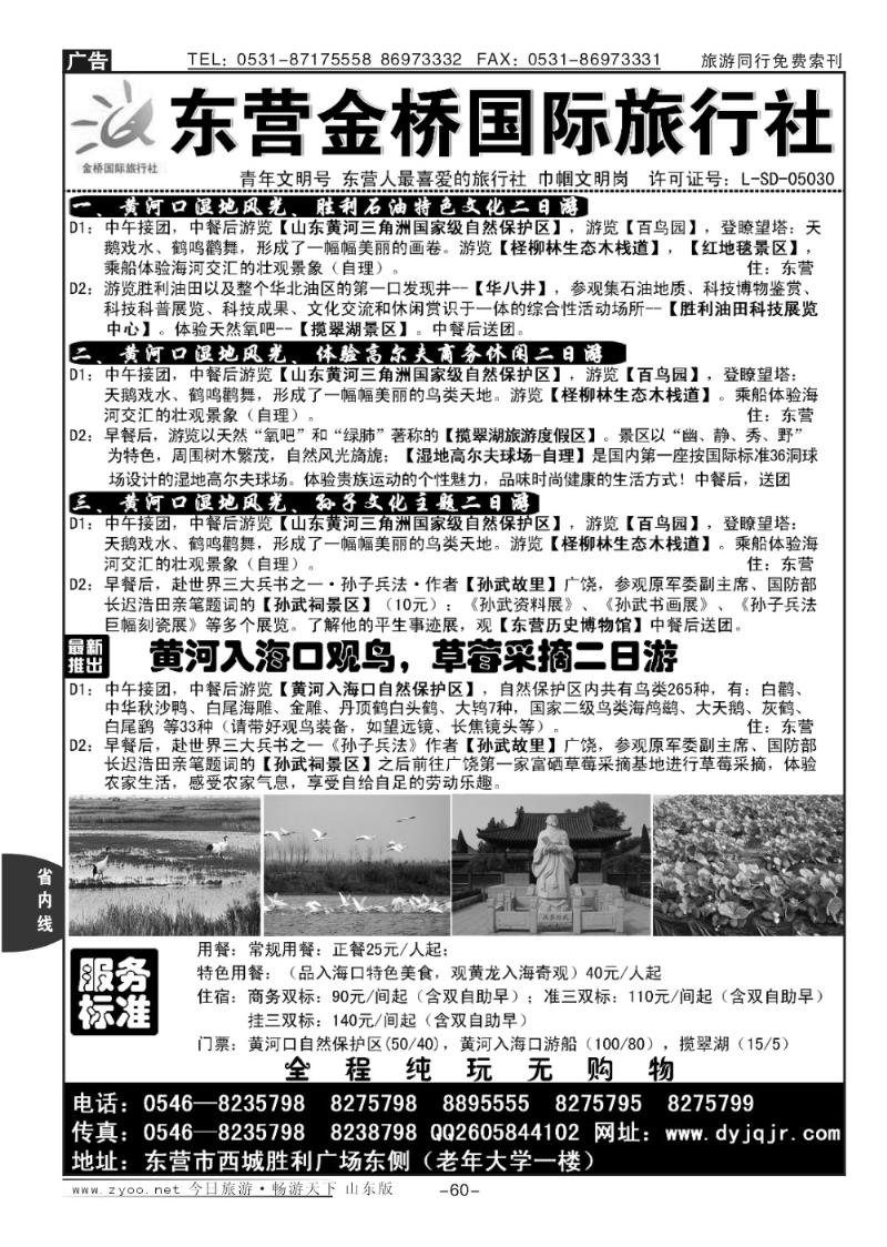 60p东营金桥国际旅行社