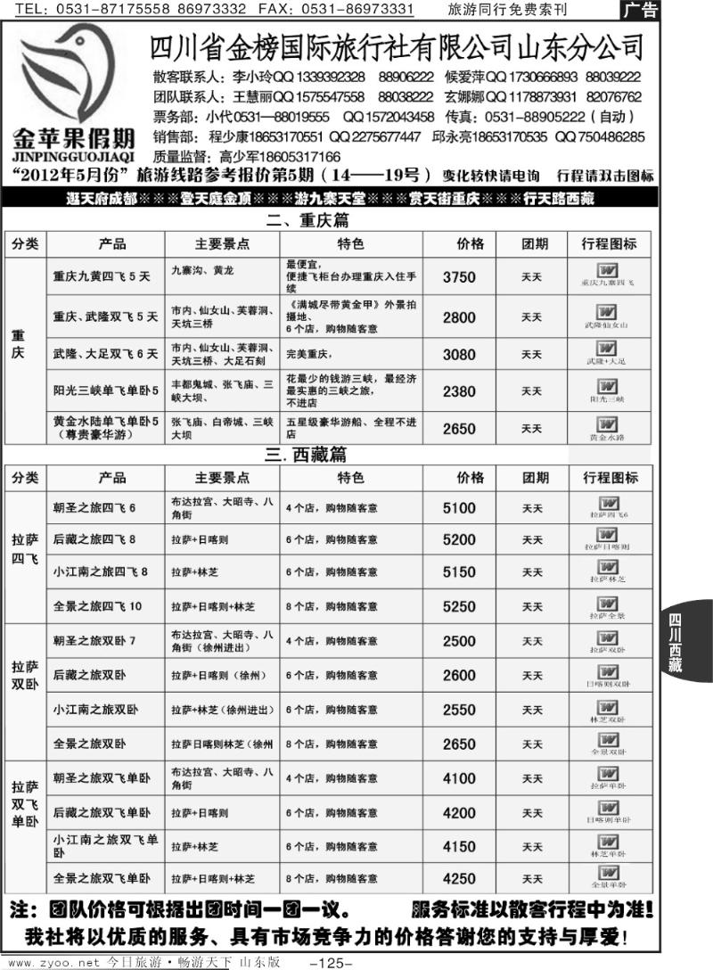 125p金苹果假期