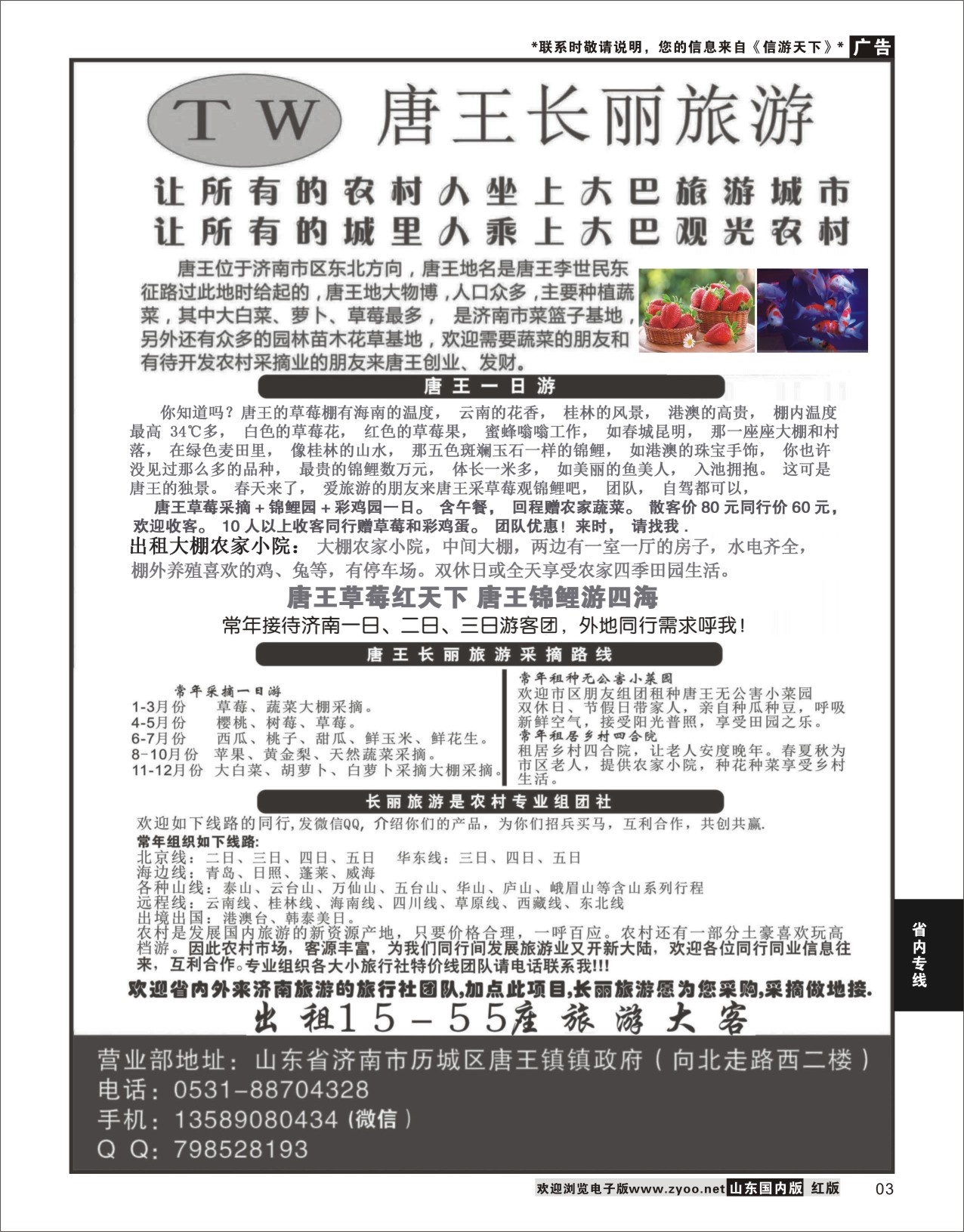 P03 唐王长丽旅游  省内专线