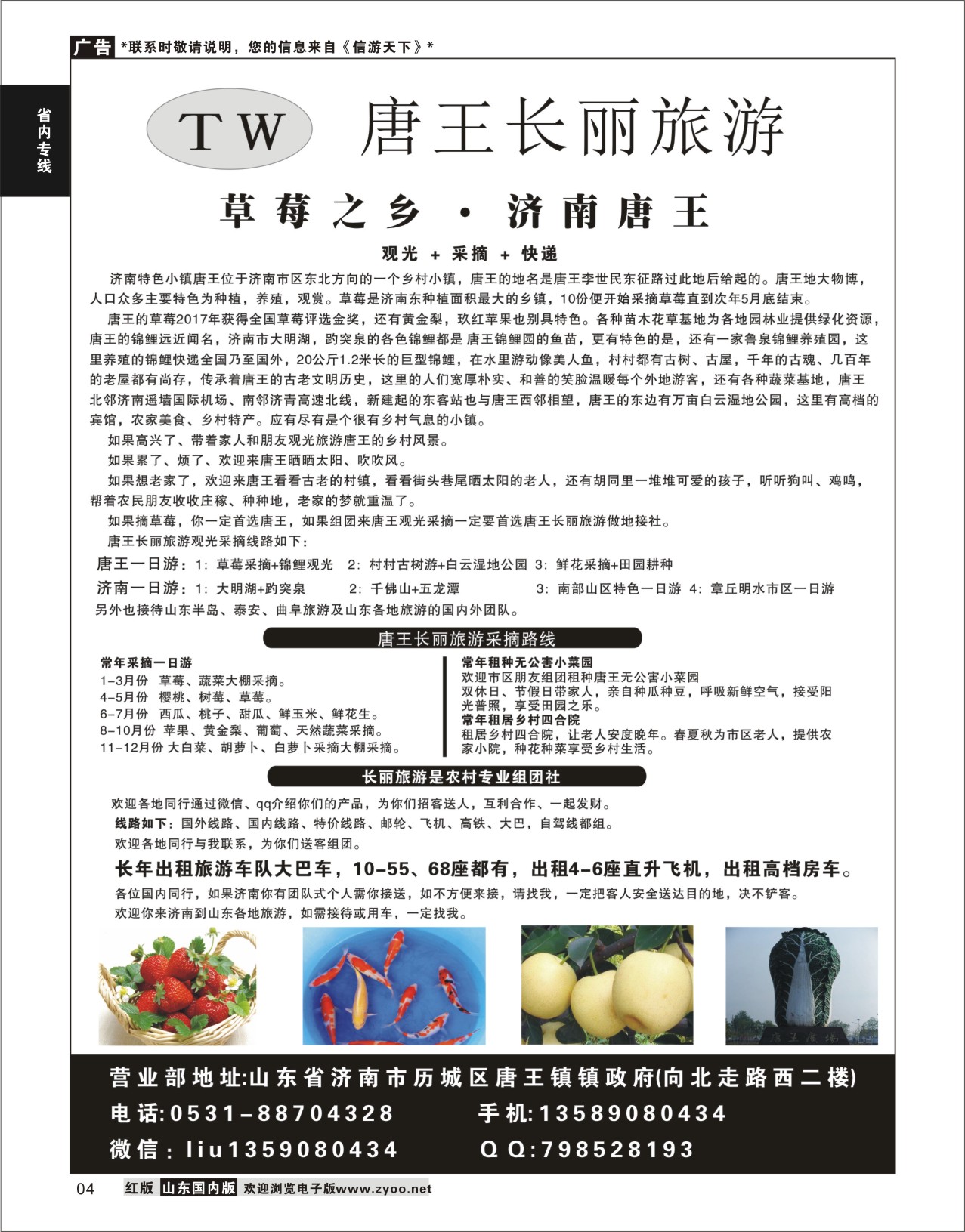 4 唐王长丽旅游  省内专线