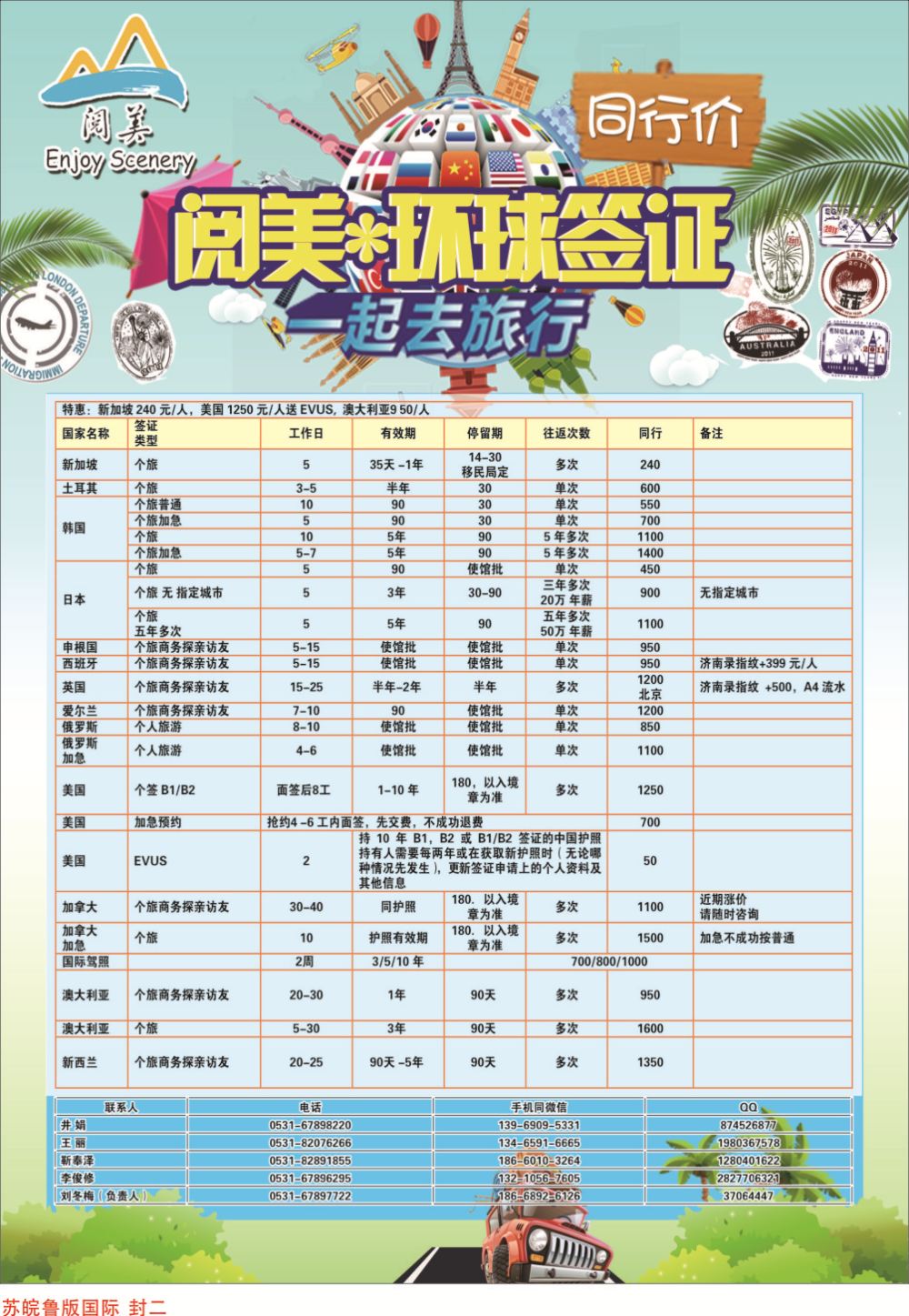 国际封二-阅美环球签证
