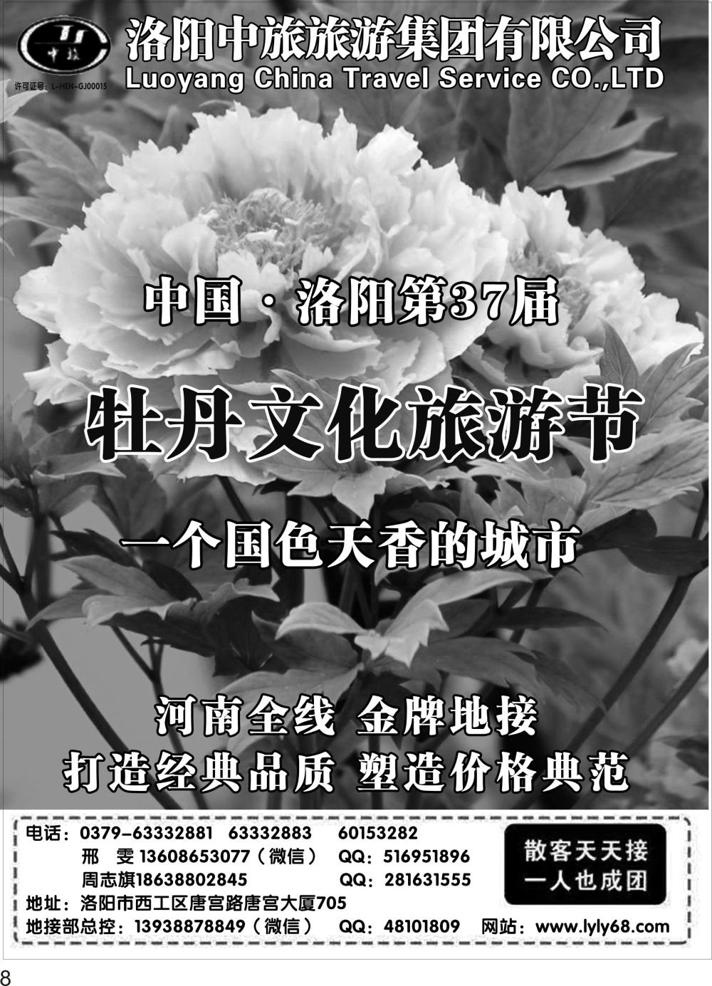 P08 洛阳市中旅旅行社--河南全线地接