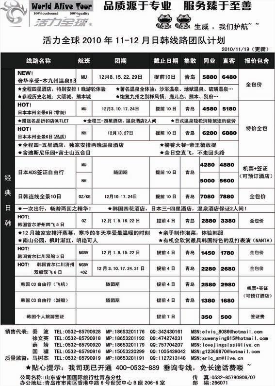 B14山东省国旅青岛分社—活力全球
