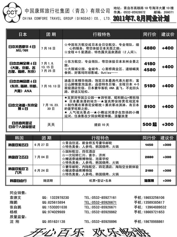Bp47中国康辉旅行社集团（青岛）有限公司