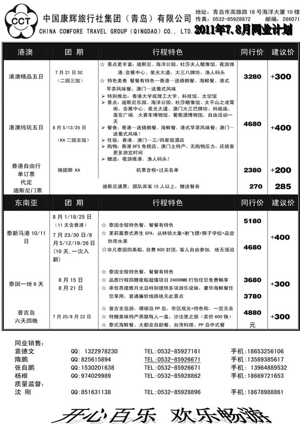 BP21中国康辉旅行社集团（青岛）有限公司