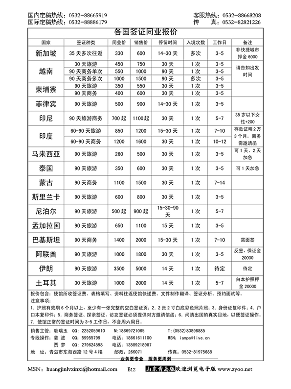 P12中旅总社-签证