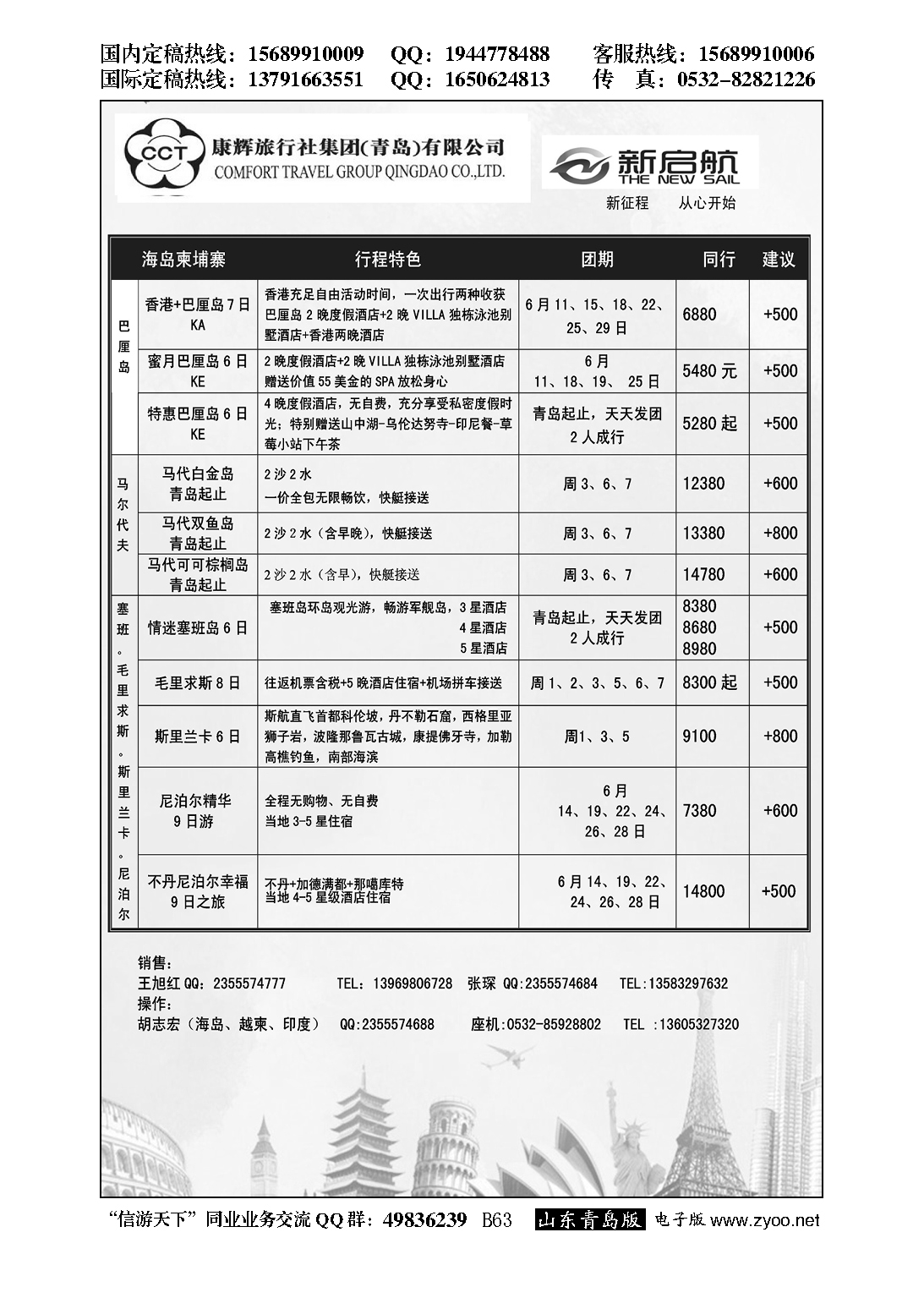 B黑062中国康辉旅行社集团（青岛）有限公司