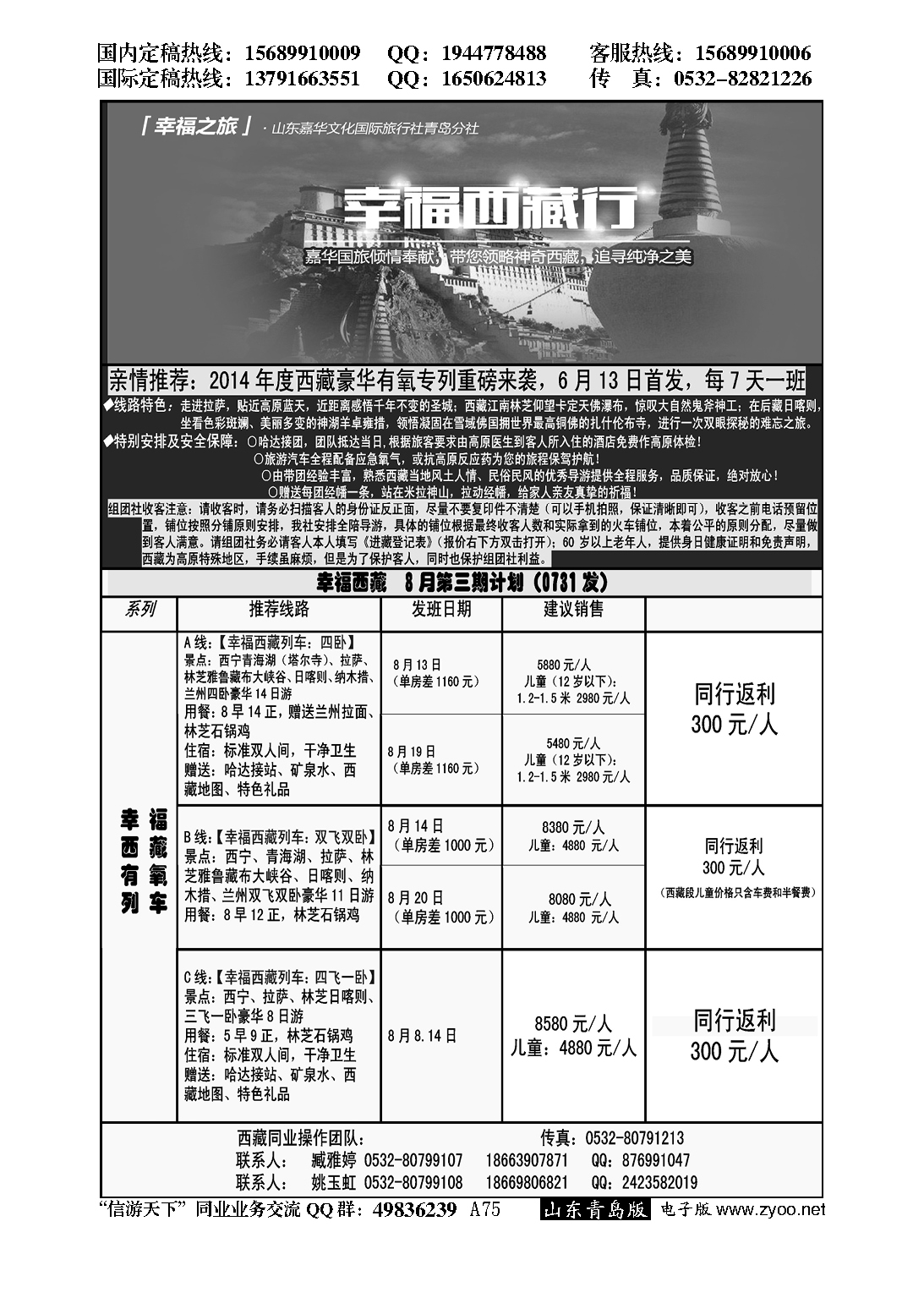 075幸福之旅—山东嘉华青岛分社