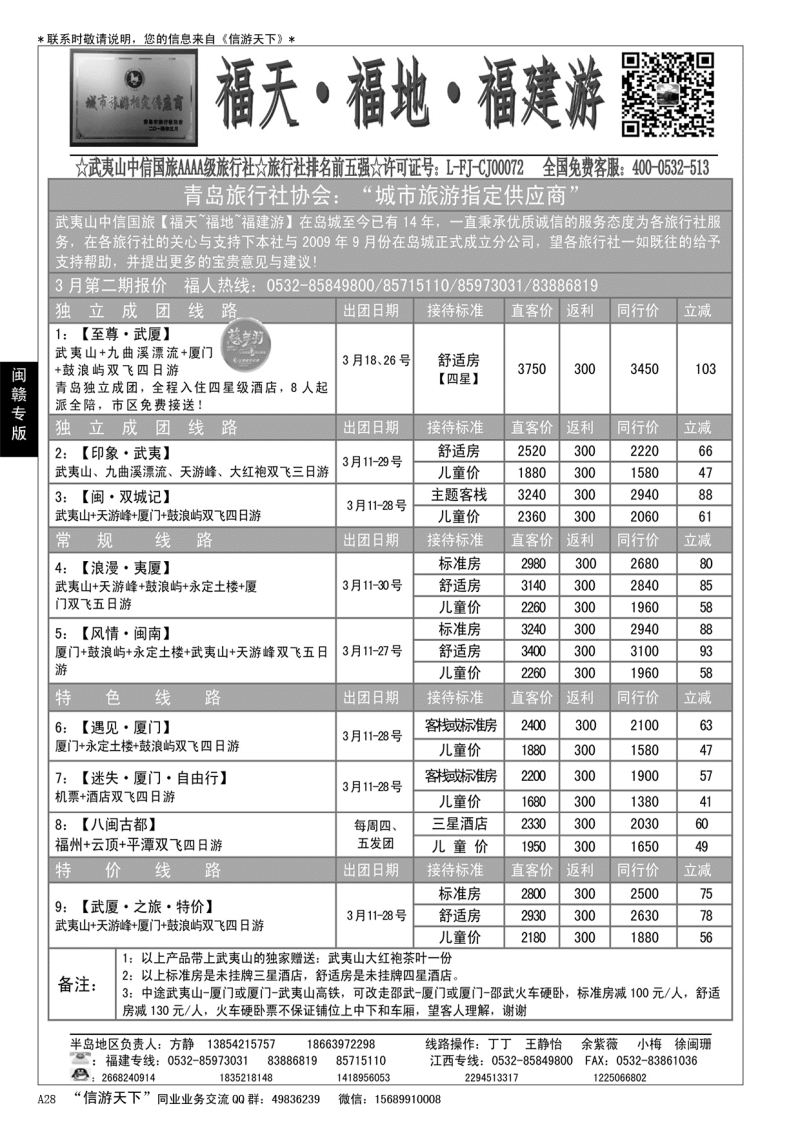 A黑028 福天福地福建游