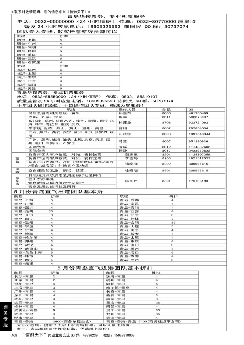A黑068华俊票务
