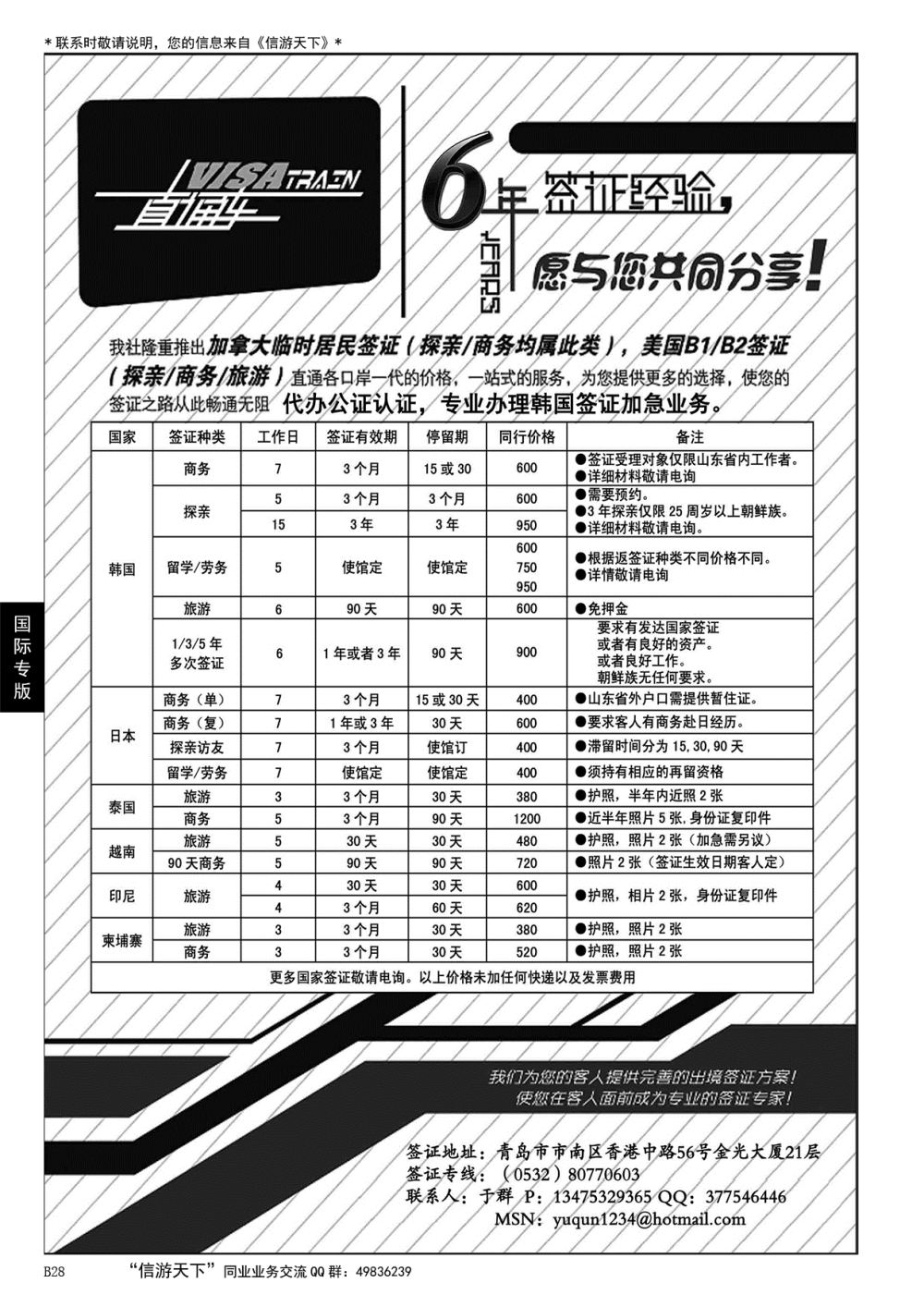 028 visa train 签证中心