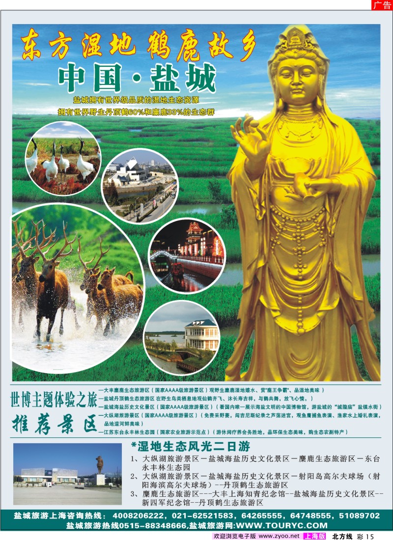 n彩15 东方湿地、鹤鹿故乡—盐城欢迎您