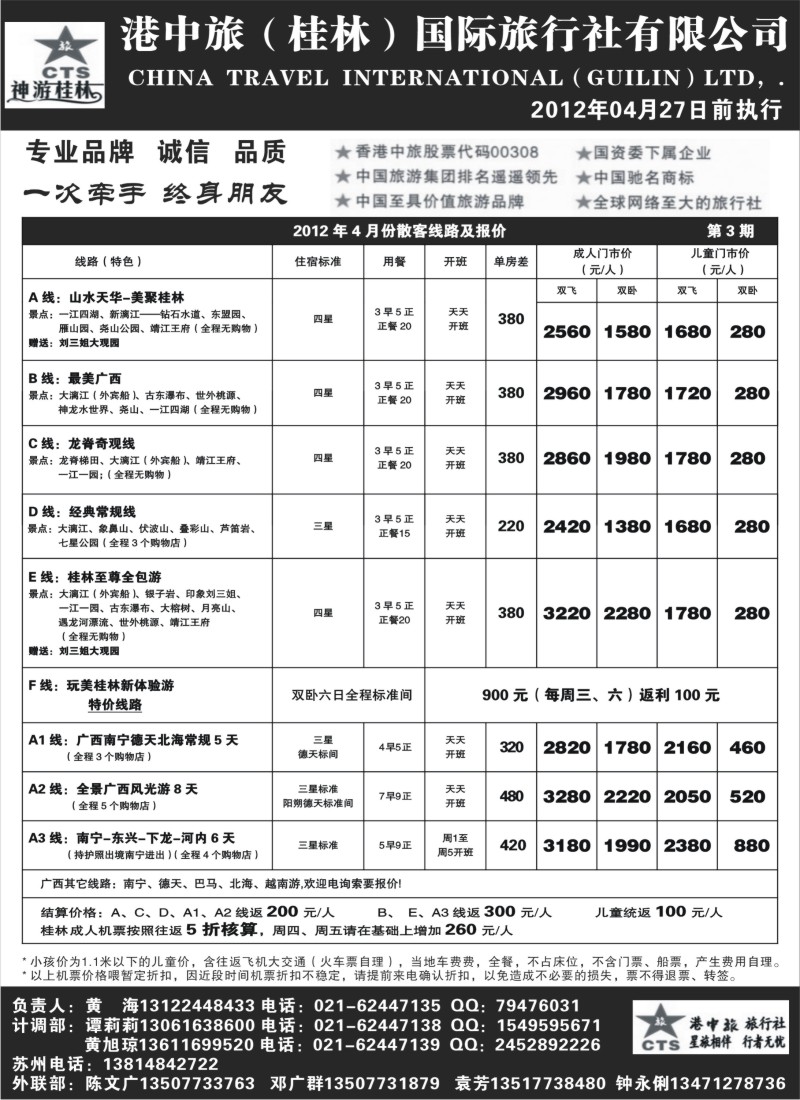 s129  桂林港中旅--谭莉莉
