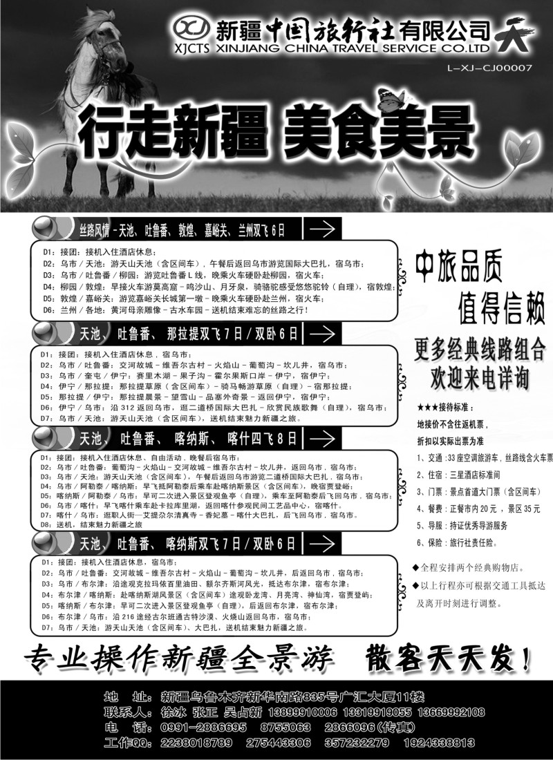 n228 新疆中国旅行社——畅游新疆