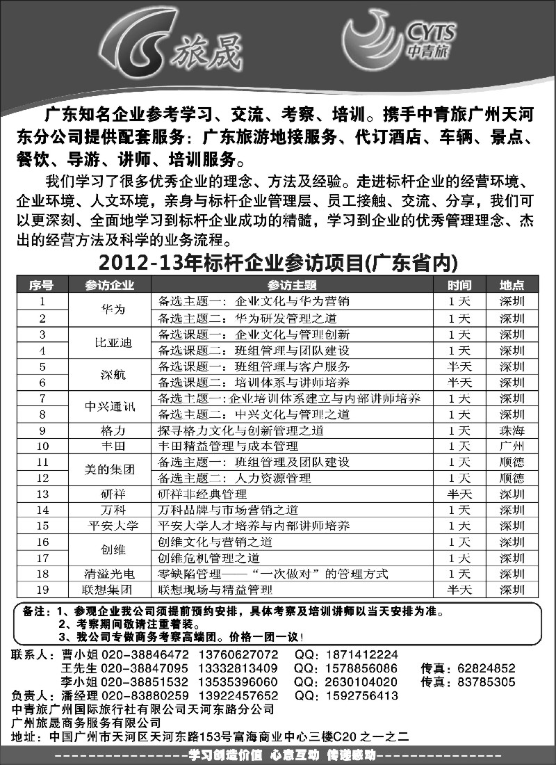 s130 广东知名企业考察系列