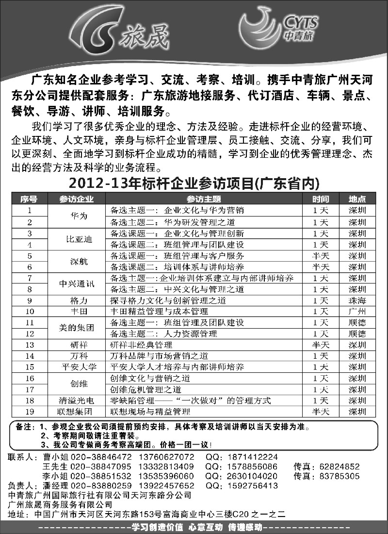 s126 广东知名企业考察系列