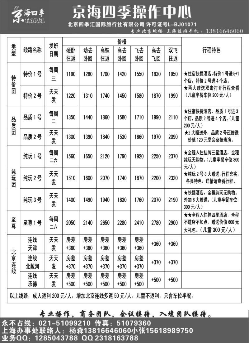n87 北京四季汇国际旅行社有限公司