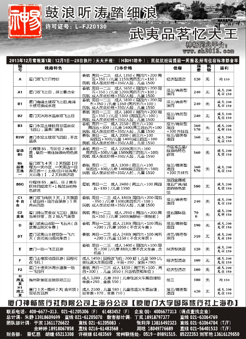 s6 厦门神畅12月份报价