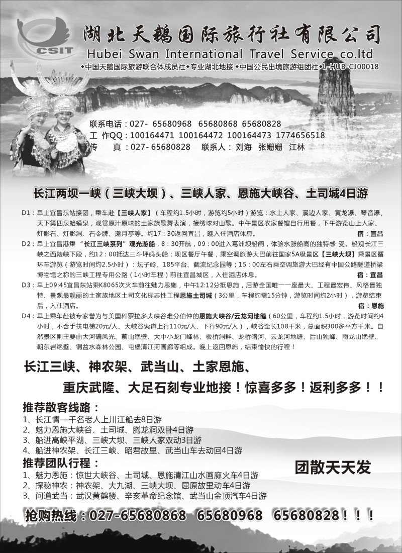 s33湖北天鹅国际旅行社有限公司