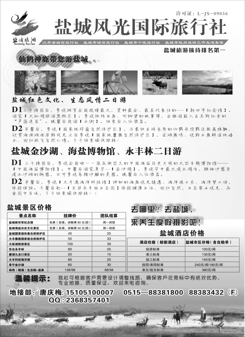 n29盐城风光国际旅行社--盐城市地接排名第一