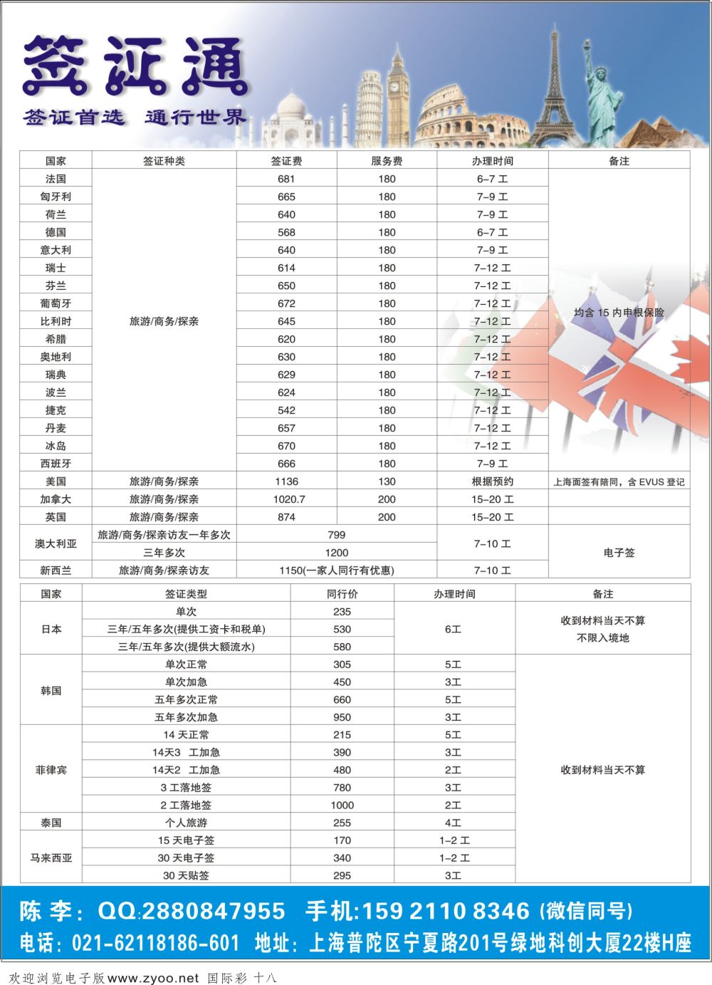 彩18上海签证通