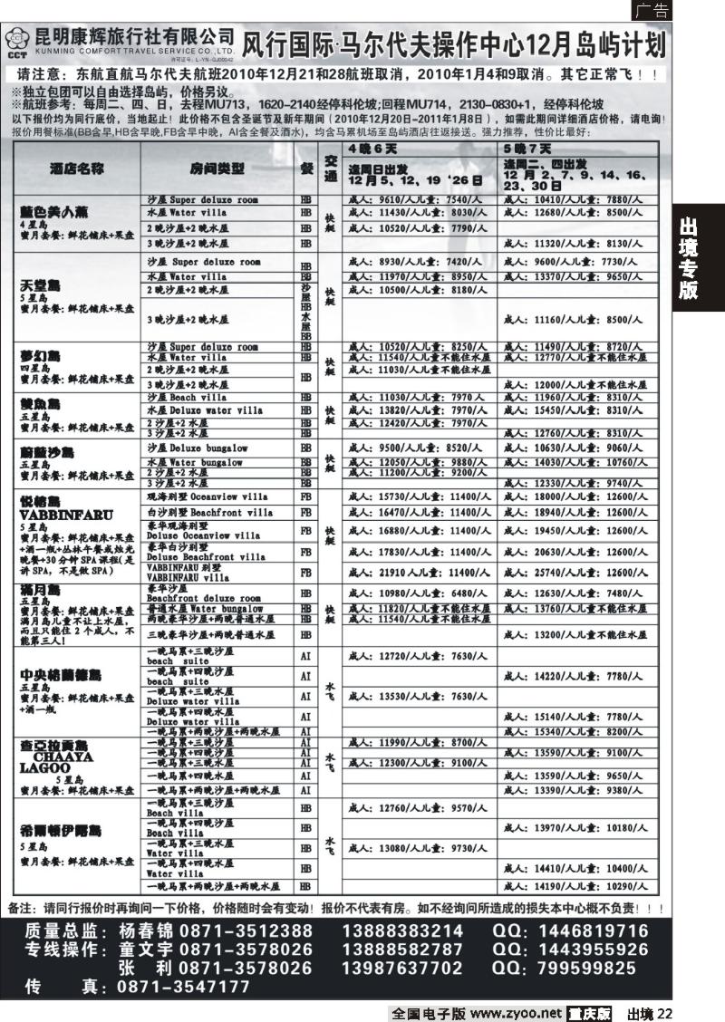 22  昆明康辉 马尔代夫操作中心
