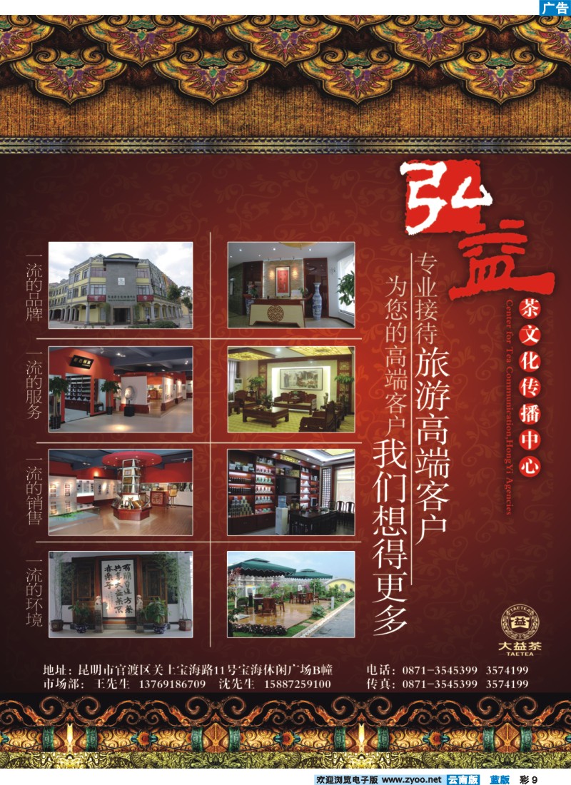 蓝彩9 杂志宣传单页