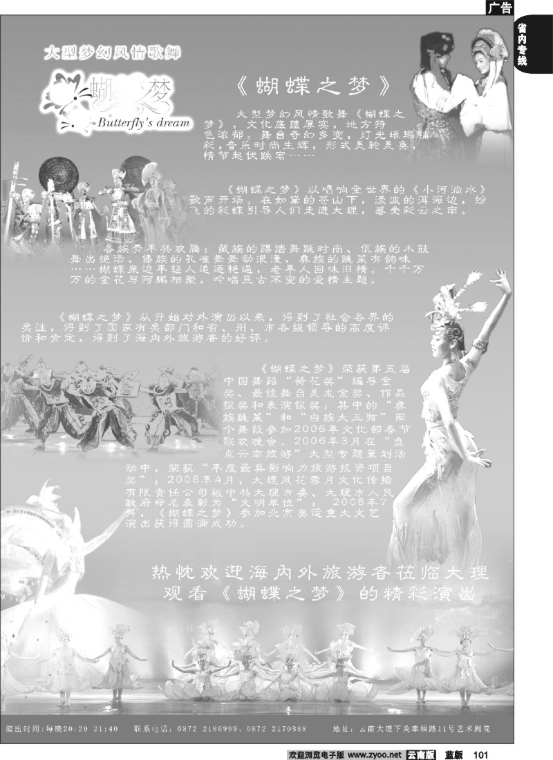 省内101  大理风花雪月文化有限公司-大型梦幻风情歌舞-蝴蝶之梦
