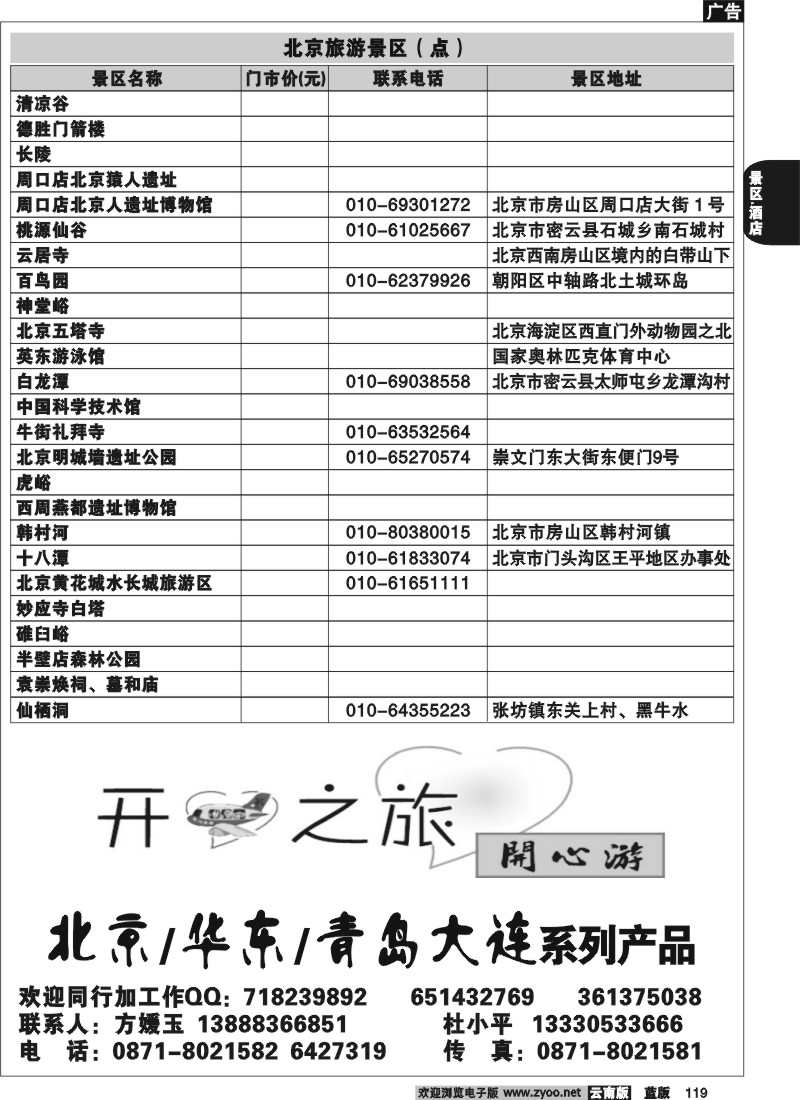 省内119  北京景区