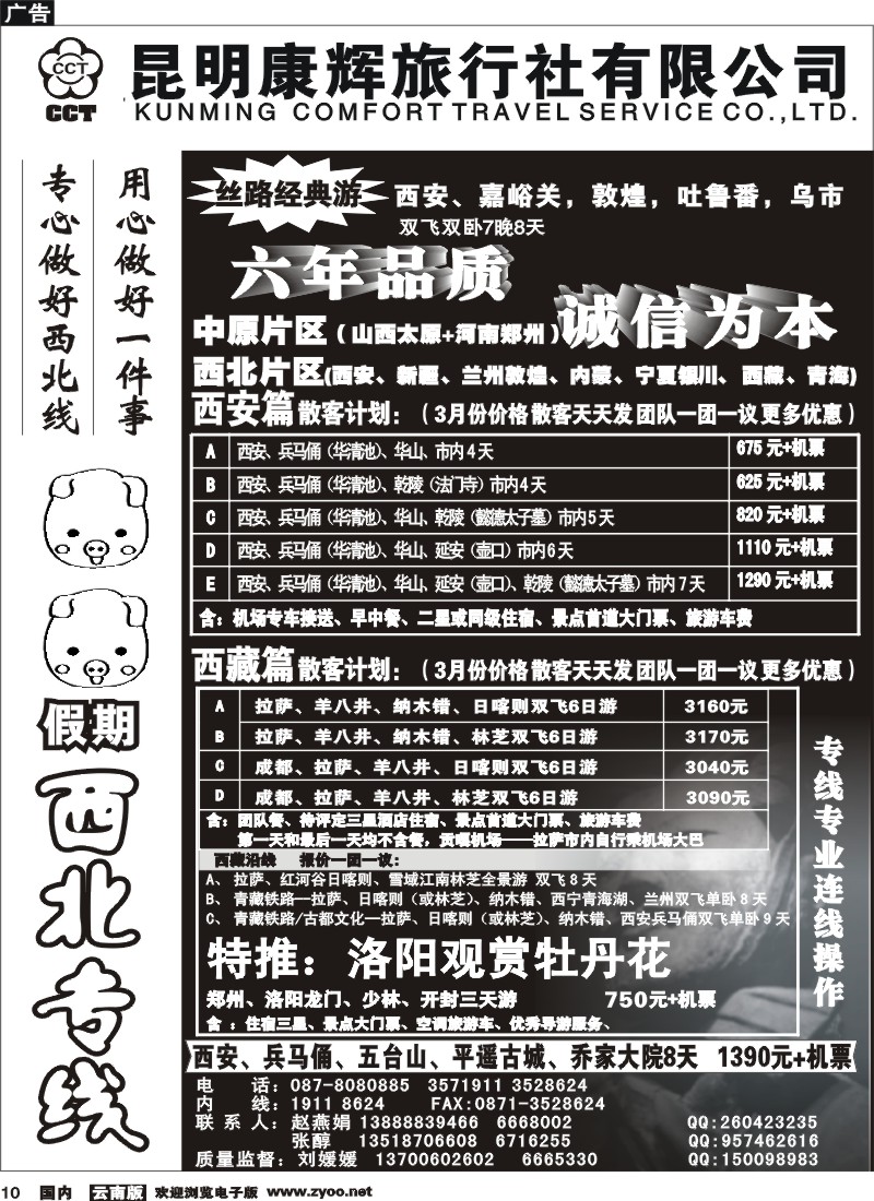 国内10 昆明康辉（烟草606）猪猪假期