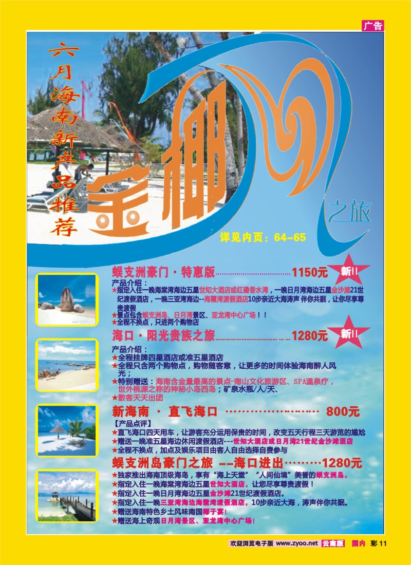 彩11 昆明康辉（铁招411）金椰风 海南专线