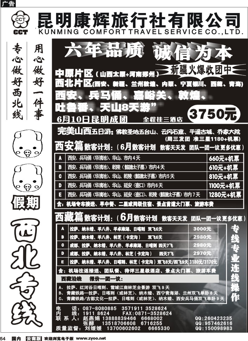 国内54 昆明康辉（烟草606）猪猪假期