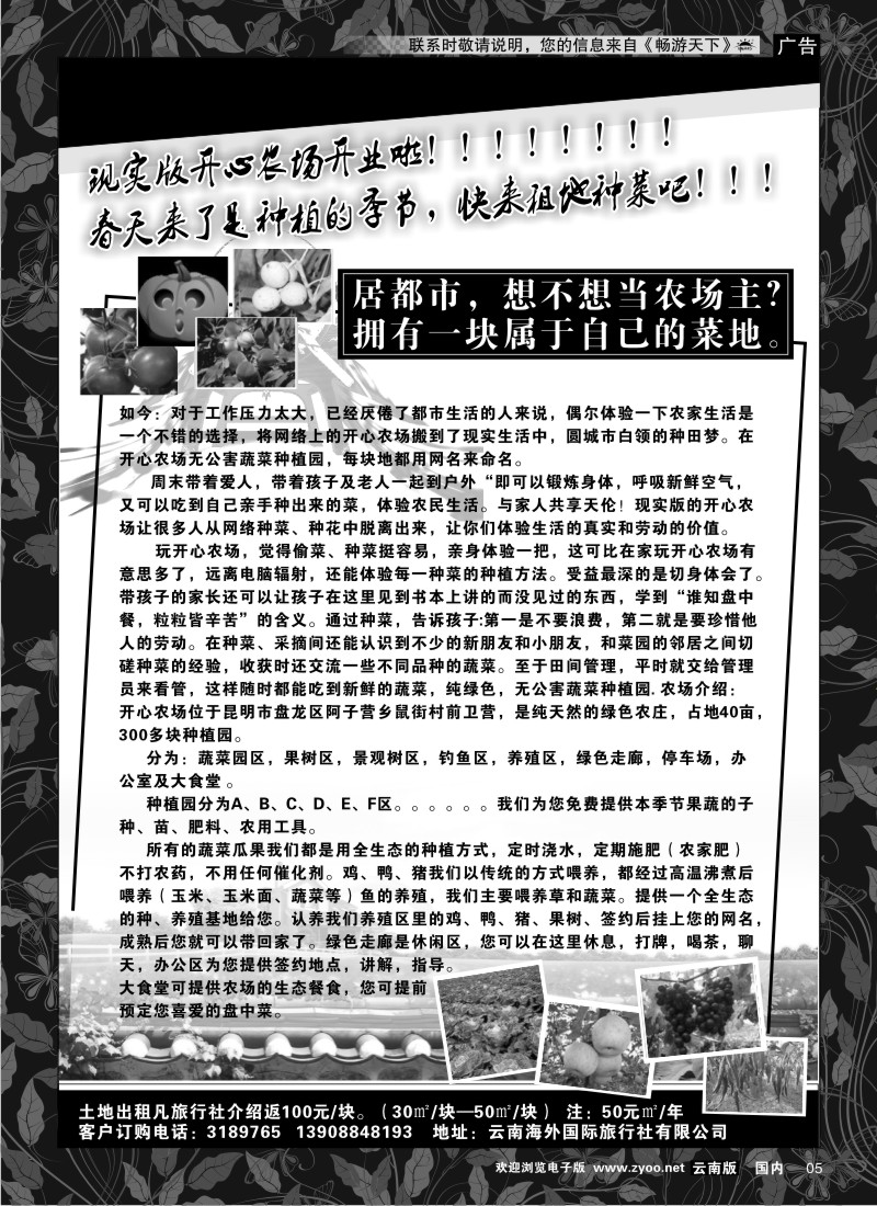 红专005 现实版开心农场开业啦！