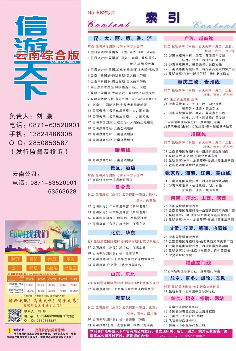 682期 云南综合版分类索引