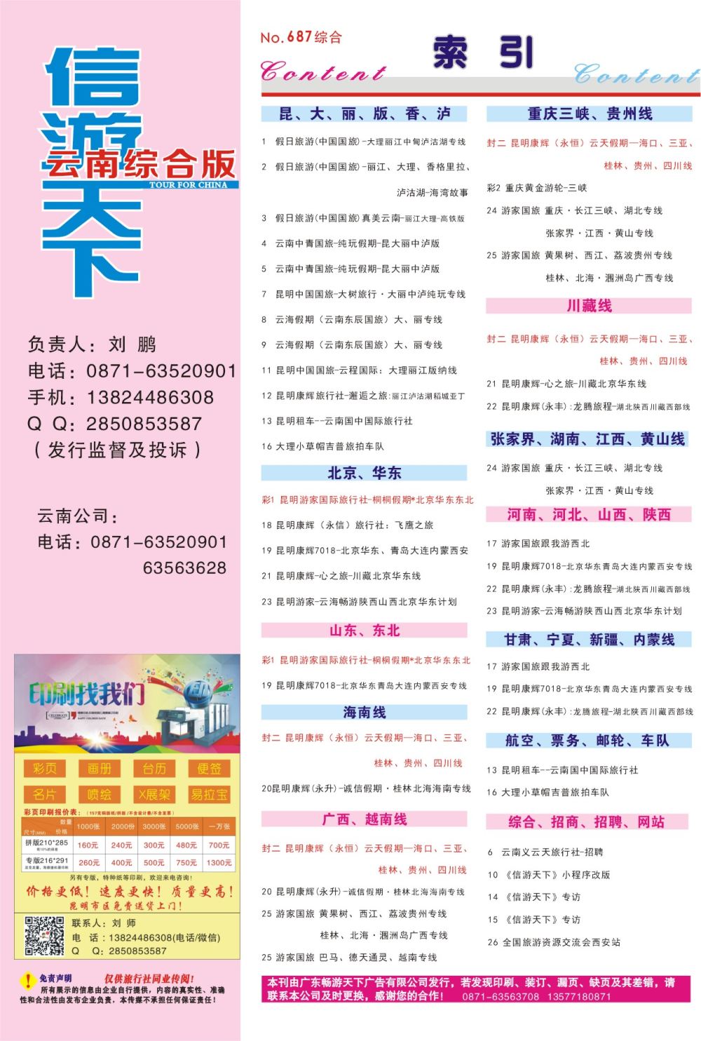 687期 云南综合版分类索引